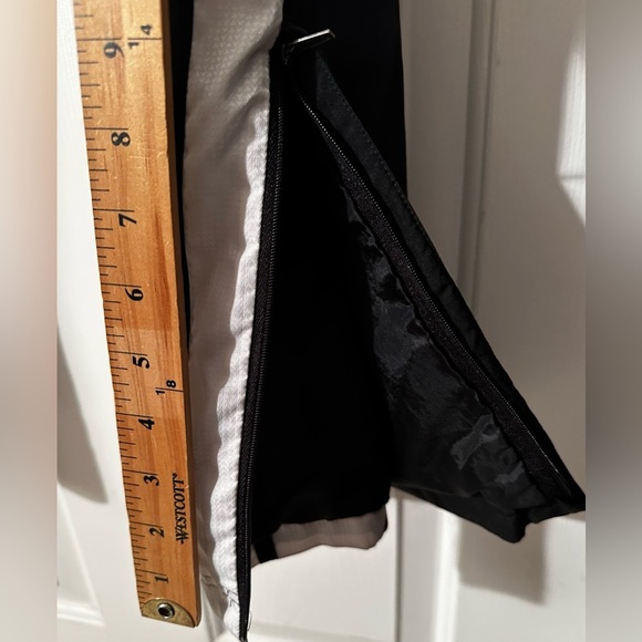 ADIDAS Retro 2010 Men’s Black Large Ankle Zip Windbreaker Pants Three Stripes - Picture 7 of 16